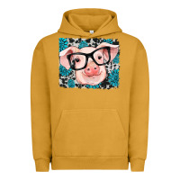 Gemstone And Cowhide Pig Urban Hoodie | Teevron