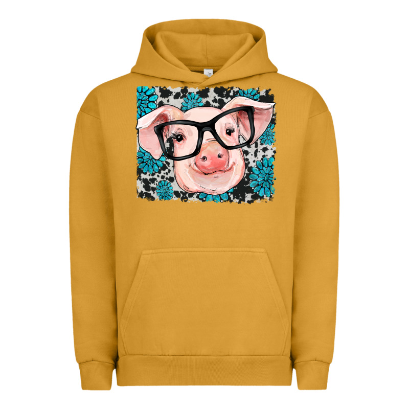 Gemstone And Cowhide Pig Urban Hoodie by RanaPortraitStore | Teevron