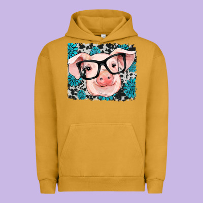 Gemstone And Cowhide Pig Urban Hoodie Designed By Ranaportraitstore