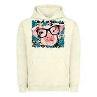 Pigment Pistachio gemstone and cowhide pig Urban Hoodie - RanaPortraitStore