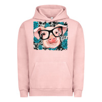 Pigment Salmon gemstone and cowhide pig Urban Hoodie - RanaPortraitStore