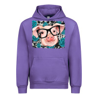 Tulip gemstone and cowhide pig Urban Hoodie - RanaPortraitStore
