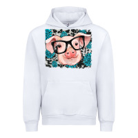 White gemstone and cowhide pig Urban Hoodie - RanaPortraitStore