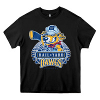 Black roanoke rail yard dawgs Heavy Core Tee - linhVisuals