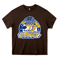 Chocolate Brown roanoke rail yard dawgs Heavy Core Tee - linhVisuals