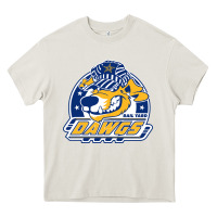 Cream roanoke rail yard dawgs Heavy Core Tee - linhVisuals
