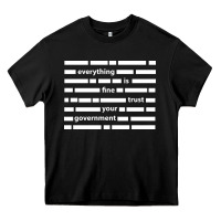 Everything Is Fine Trust Your Government Heavy Core Tee | Teevron