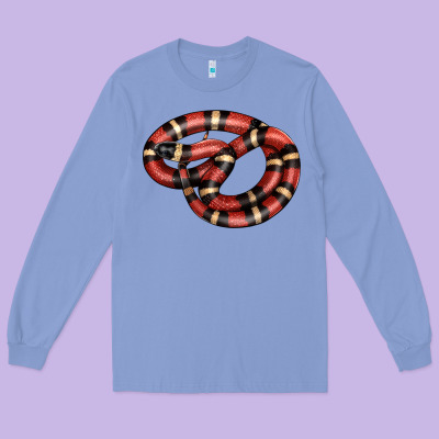 Milk Snake Long Sleeve Tee Designed By Lillyallendesigns
