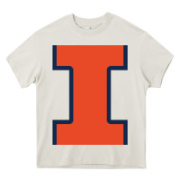 Cream Illinois Fighting Illini, Merch Heavy Core Tee - linhVisuals