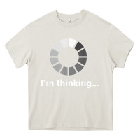 Cream funny programmer i'm thinking t shirt Heavy Core Tee - linhVisuals