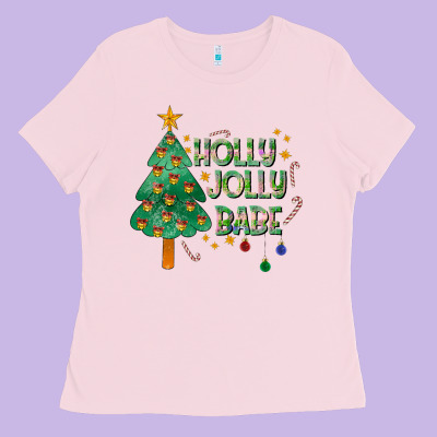 Jolly Jolly Babe Ladies Tee Designed By Cowhidedigitalart