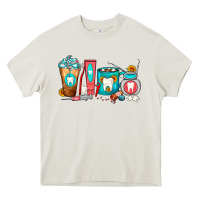 Cream Dentist Coffee Cups Heavy Core Tee - FaDigitalArtStudio