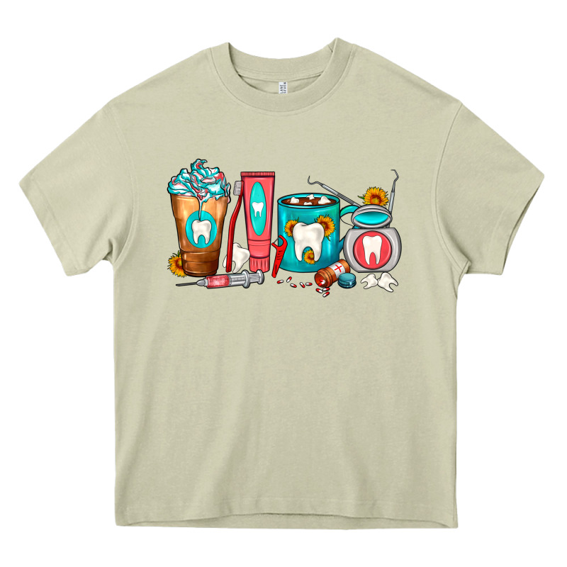 Dentist Coffee Cups Heavy Core Tee by FaDigitalArtStudio | Teevron