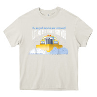 Cream funny snow plow driver shirt   gift for snowplow drivers t shirt Heavy Core Tee - linhVisuals