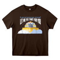 Chocolate Brown funny snow plow driver shirt   gift for snowplow drivers t shirt Heavy Core Tee - linhVisuals