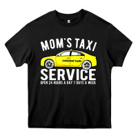 Black moms taxi service Heavy Core Tee - linhVisuals