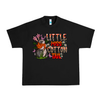 Black Little Miss Cotton Tail Urban Heavy Tee - CowhideDigitalArt