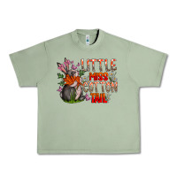 Oil Green Little Miss Cotton Tail Urban Heavy Tee - CowhideDigitalArt