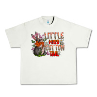 Pistachio Little Miss Cotton Tail Urban Heavy Tee - CowhideDigitalArt