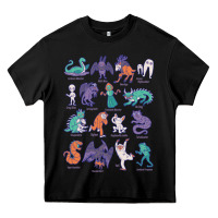 Black cryptid creatures   mythology Heavy Core Tee - linhVisuals