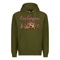 Army Green Cockapoo Mom Premium Hoodie - Jasminsmagicworld