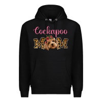 Black Cockapoo Mom Premium Hoodie - Jasminsmagicworld