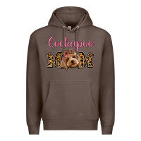 Coffee Cockapoo Mom Premium Hoodie - Jasminsmagicworld
