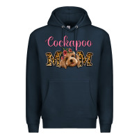 Navy Cockapoo Mom Premium Hoodie - Jasminsmagicworld