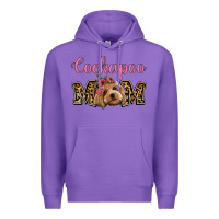 Purple Cockapoo Mom Premium Hoodie - Jasminsmagicworld