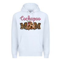 White Cockapoo Mom Premium Hoodie - Jasminsmagicworld