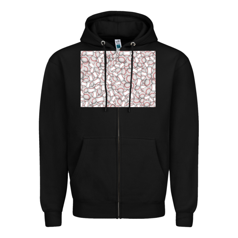 Baseball Seamless Background  (3200x2400px) Zipper Hoodie by Jasminsmagicworld | Teevron