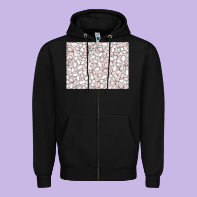 Baseball Seamless Background  (3200x2400px) Zipper Hoodie Designed By Jasminsmagicworld