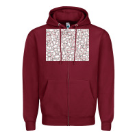 Burgundy baseball seamless background  (3200x2400px) Zipper Hoodie - Jasminsmagicworld