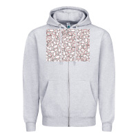 Heather Grey baseball seamless background  (3200x2400px) Zipper Hoodie - Jasminsmagicworld