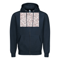 Navy baseball seamless background  (3200x2400px) Zipper Hoodie - Jasminsmagicworld