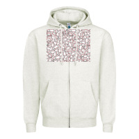 Oatmeal Heather baseball seamless background  (3200x2400px) Zipper Hoodie - Jasminsmagicworld