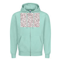 Seafoam baseball seamless background  (3200x2400px) Zipper Hoodie - Jasminsmagicworld