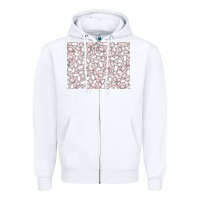 White baseball seamless background  (3200x2400px) Zipper Hoodie - Jasminsmagicworld
