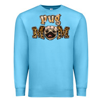 Ocean Blue Pug Mom Premium Sweatshirt - Jasminsmagicworld