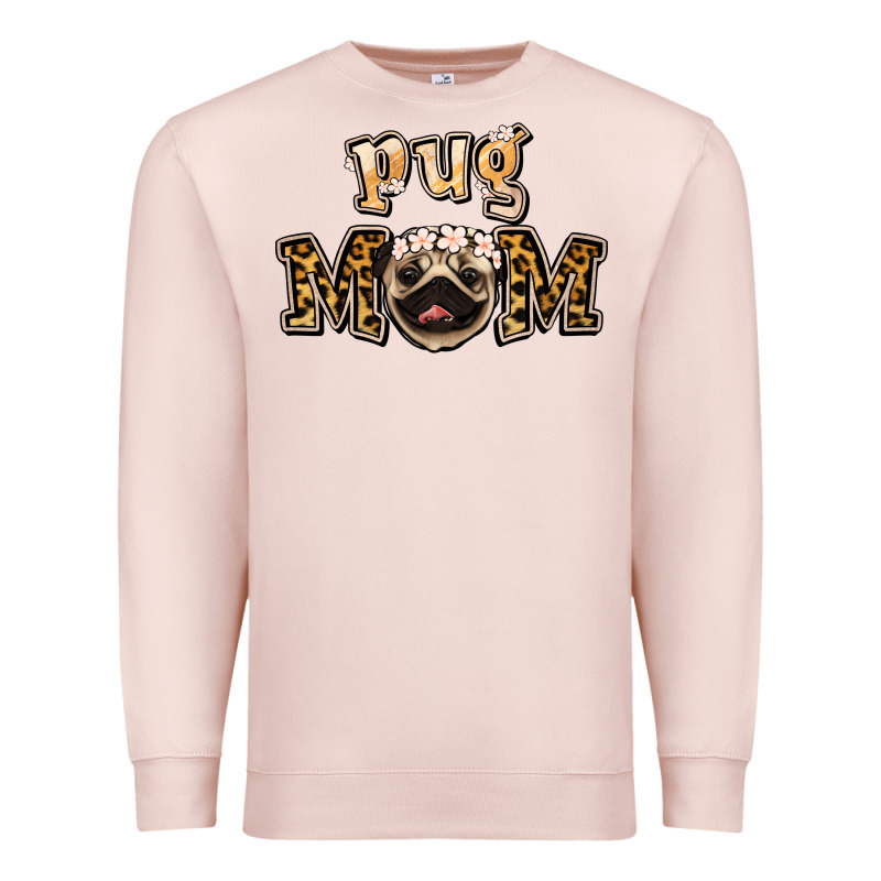 Pug Mom Premium Sweatshirt by Jasminsmagicworld | Teevron