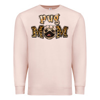 Pale Pink Pug Mom Premium Sweatshirt - Jasminsmagicworld
