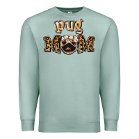 Seafoam Pug Mom Premium Sweatshirt - Jasminsmagicworld