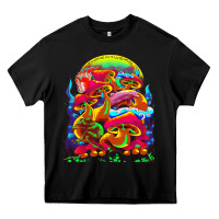 Black psychedelic t  shirt psychedelic dream t  shirt Heavy Core Tee - linhVisuals