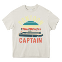 Cream pontoon captain vintage boating party funny gift for pontooning lover Heavy Core Tee - linhVisuals