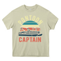 Pontoon Captain Vintage Boating Party Funny Gift For Pontooning Lover Heavy Core Tee | Teevron