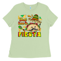 Matcha Just Here To Fiesta Ladies Tee - CowhideDigitalArt