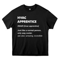 Black hvac apprentice t shirt Heavy Core Tee - linhVisuals