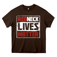Chocolate Brown redneck lives matter distressed Heavy Core Tee - linhVisuals