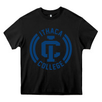Black ithaca college bombers Heavy Core Tee - linhVisuals