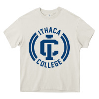 Cream ithaca college bombers Heavy Core Tee - linhVisuals